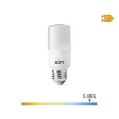 EDM Lâmpada LED tubular e27 10w 1100 lm 6400k luz fria ø4 x 10,7 cm
