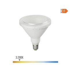 EDM Par38 lâmpada led e27 15w 1510lm 3000k luz quente ip64 ø12x13,8cm edm