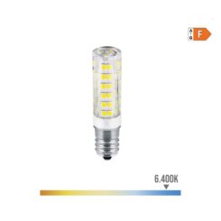 EDM Lâmpada LED tubular e14 4,5w 450lm 6400k luz fria ø1,6 x 6,6cm