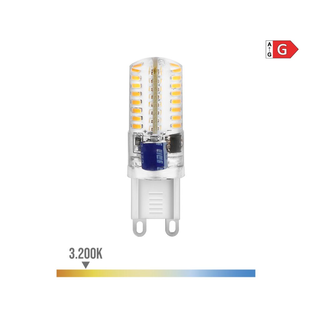 Lâmpada g9 silicone LED 2,5 w 170 lm 3200 k luz quente ø15 x 50 mm