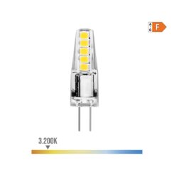 Lâmpada de silicone bi-pin LED G4 12V 2W 180lm 3200K LUZ quente Ø10x37mm EDM