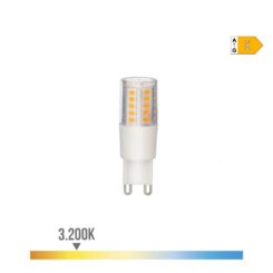 Lâmpada LED G9 5,5W 650lm 3200K LUZ quente base cerâmica Ø1,8x5,4cm EDM