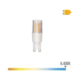 Lâmpada LED G9 5,5W 700lm 6400K LUZ fria base cerâmica Ø18x54mm EDM
