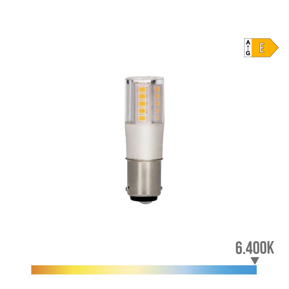 Lâmpada baioneta LED B15d 5,5W 700lm 6400K LUZ fria Ø17x57mm EDM