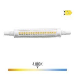 Lâmpada lineal LED 118mm R7s 9W 1250Lm 4.000K LUZ DIA Ø1,6x11,8cm EDM
