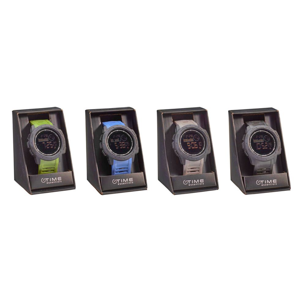 Relógio de pulso desportivo digital 4 cores sortidas