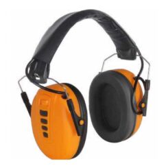 Protetor auricular eletrônico laranja