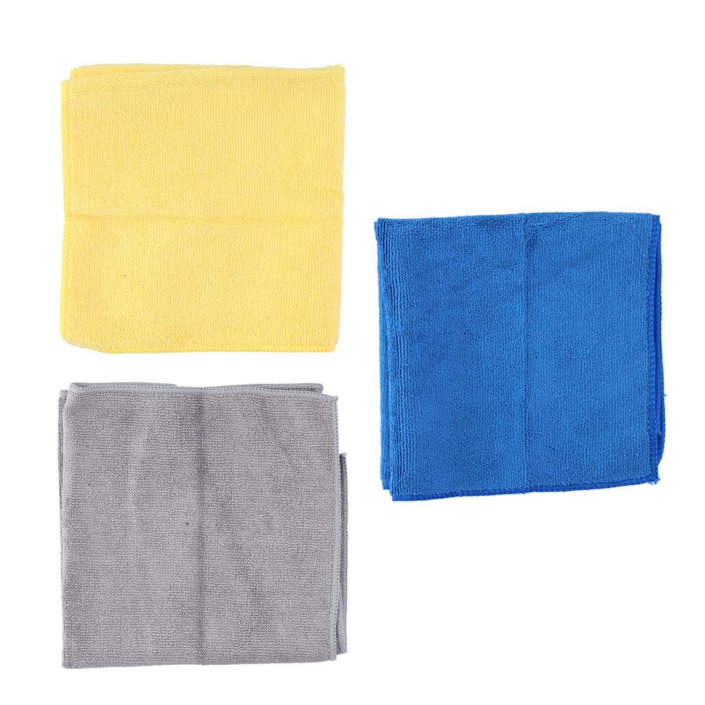 Pano de microfibra para limpeza de carros 35 x 35 cm, conjunto 3 unidades