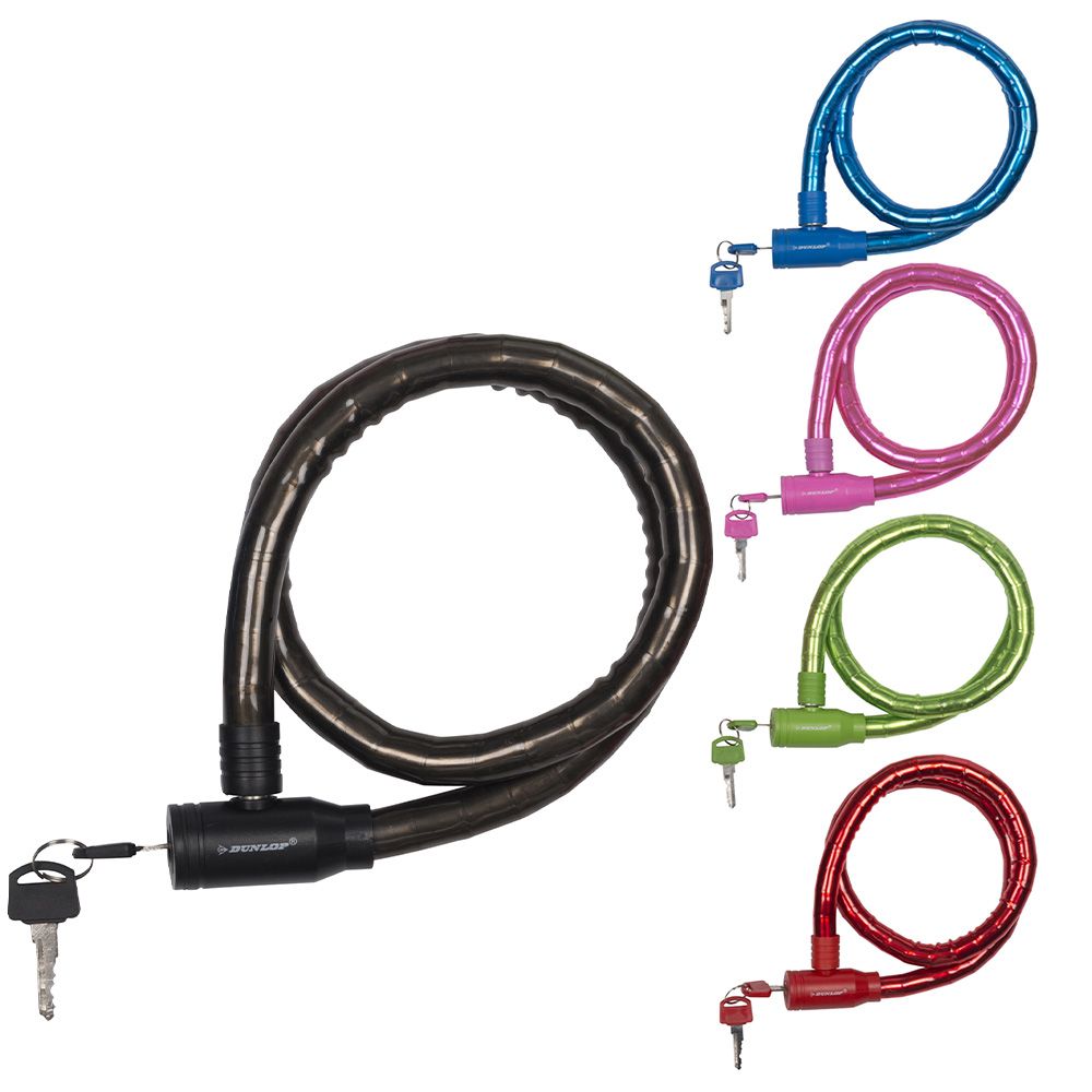 Cadeado de cabo Ø18mm 65cm cores variadas