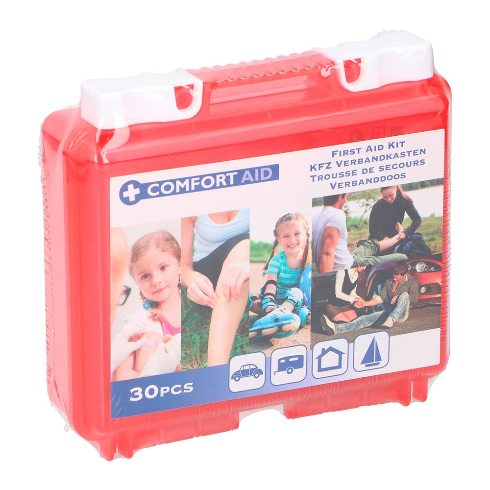 NULL Kit de primeiros socorros 30 peças, 14,5 x 5 x 14 cm