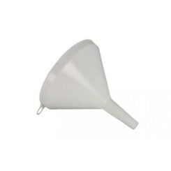Funil de plástico com bico rígido para transferência de líquidos, Ø100 mm