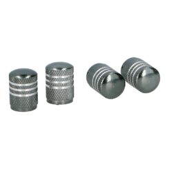 SET de 4 tampões de válvulas rodas de carro cinza