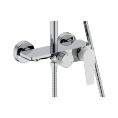 Conjunto de Duche Ómega Cromado