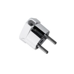 Ficha tipo F T/TL saída lateral 4,8mm 16A branco (embalada)