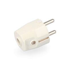 Ficha tipo F 4,8mm 10/16A T/TL branco (embalado)