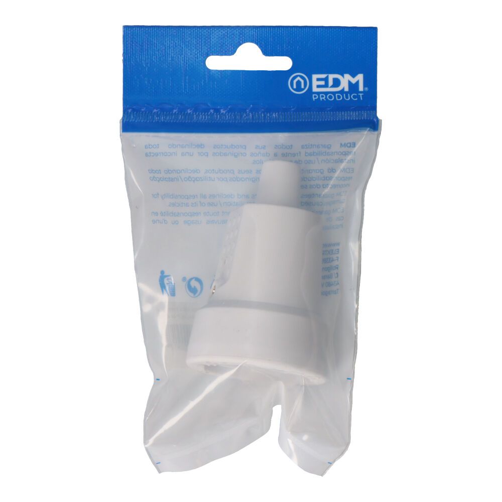 Base aérea de borracha 10/16A 250V T/TL 4,8mm IP44 branco (embalada) - Image 2