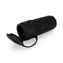 Base aérea borracha 16A 250V T/TL 4,8mm preta (embalada)
