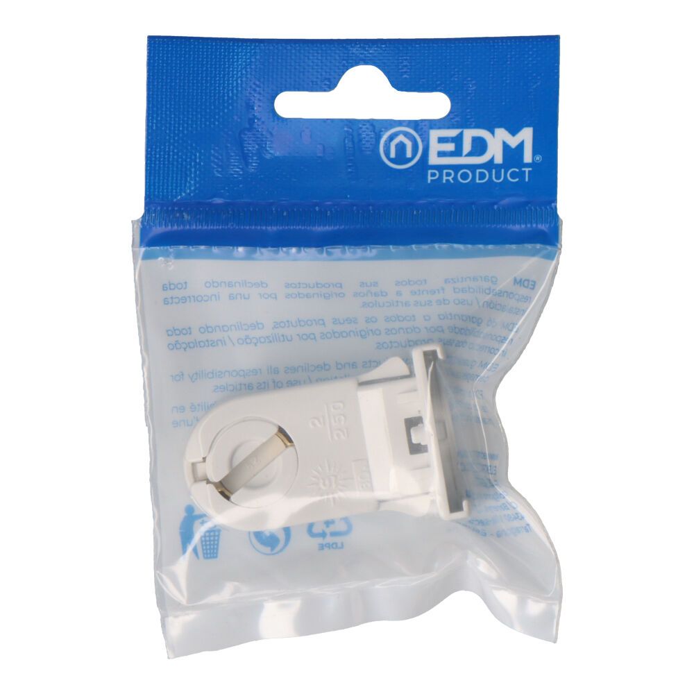 Porta-lâmpadas de fluorescência Gu10 branco (embalado) - Image 2
