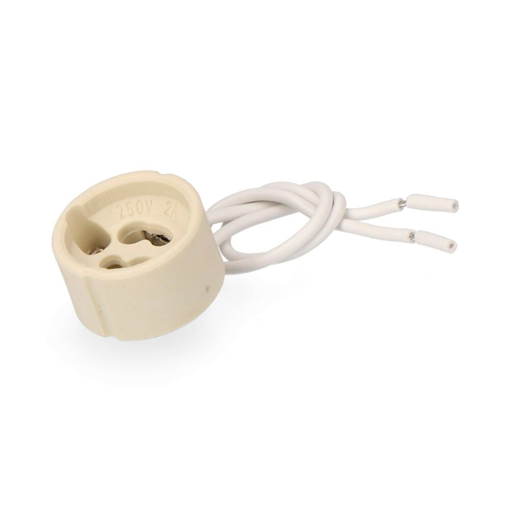Porta-lâmpadas haloogénio GU-10 2A 250V (embalado)