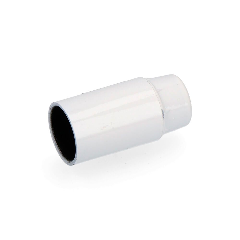 Porta-lâmpadas em baquelite reforçado E-14 branco (embalado)