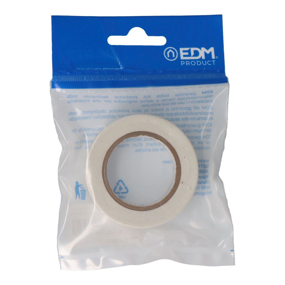 Fita isolante supra qualidade branca 19 mm x 10 m, blister - Image 2