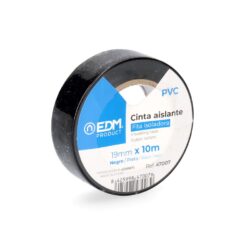 Fita isolante preta de qualidade "supra" 19 mm x 10 m, blister