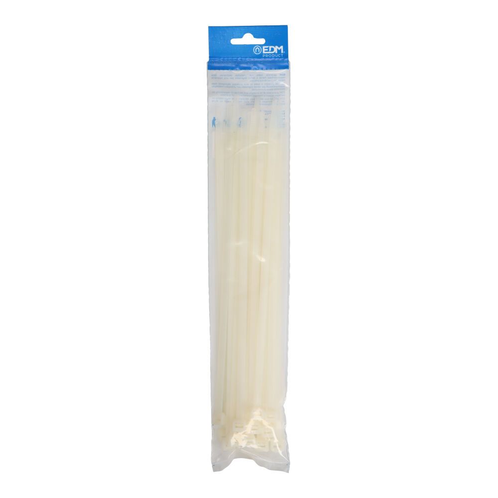 Abraçadeiras natural 300x8mm nylon de alta qualidade (blister 25 unid.) EDM