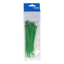 Abraçadeiras verdes 150x3,5mm nylon de alta qualidade (blister 25 unid.) EDM
