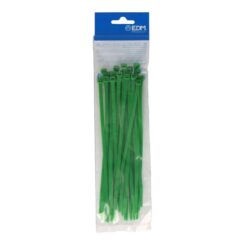Abraçadeiras verdes 200x4,8mm nylon de alta qualidade (blister 25 unid.) EDM