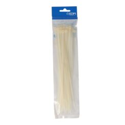 Abraçadeiras natural 250x4,8mm nylon de alta qualidade (blister 25 unid.) EDM