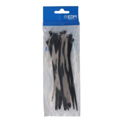 Abraçadeiras pretas 150x3,5mm nylon de alta qualidade (blister 25 unid.) EDM