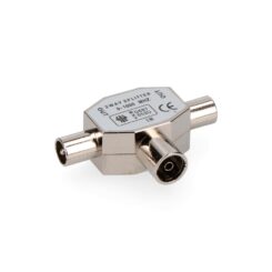 Ficha tripla 1 femea + 2 machos metalico extra EDM embalado