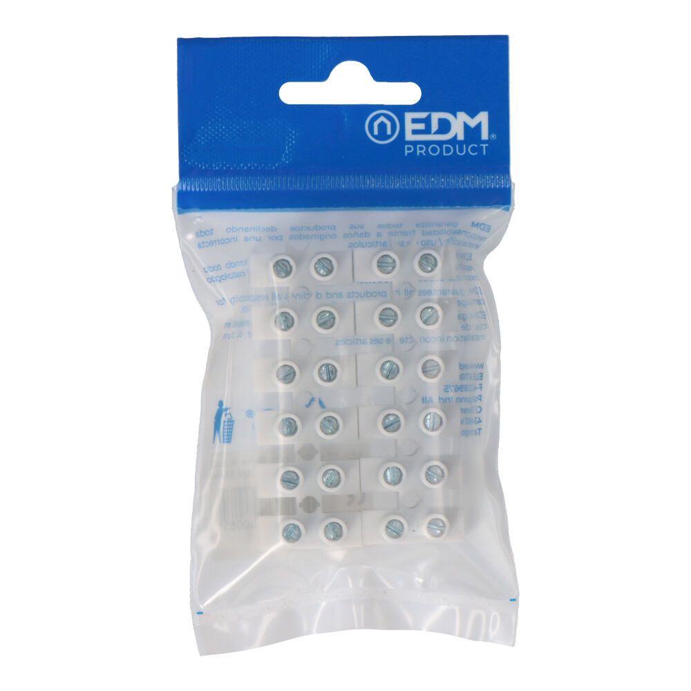 Régua de junção de 10mm homologada branca (embalada) EDM - Image 2