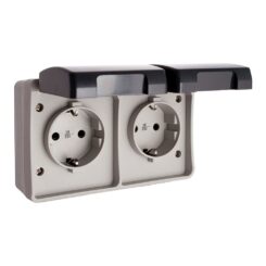 Tomada dupla t/tl estanque 16A 250V IP44