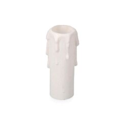 Vela média para casquilho E14 branco (retractilado)