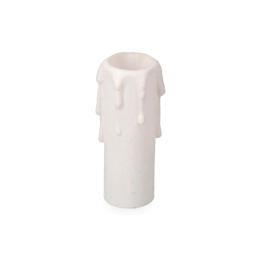 Vela média para casquilho E14 branco (retractilado)