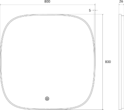 Espelho BYM-9078PR