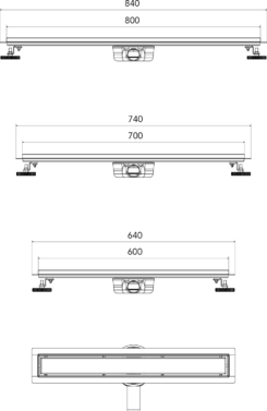 Calha de Duche T02
