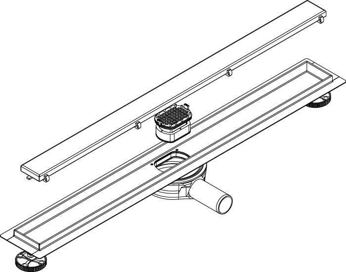 Calha de Duche T02
