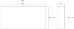 Nicho de Parede c/Luz 60x30