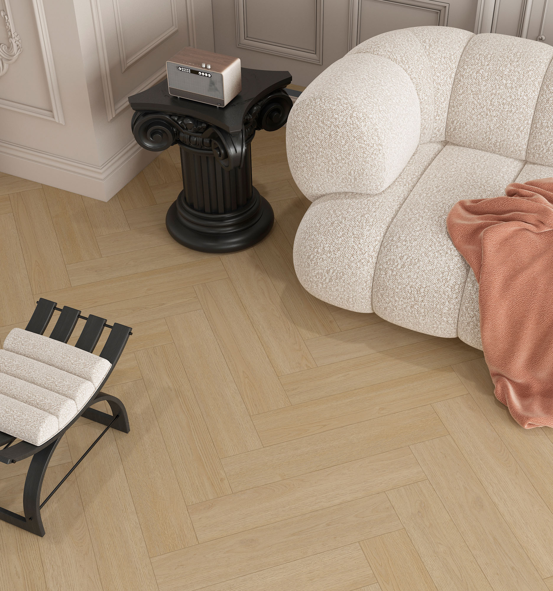Sand Spring Oak em espinha de peixe