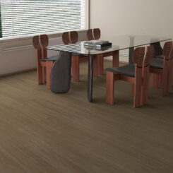 Pavimento vinílico Olive Beach Oak numa sala