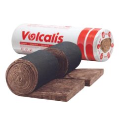 Lã Mineral Rolo Revestido com Véu Negro ALPHA Fachadas Ventiladas