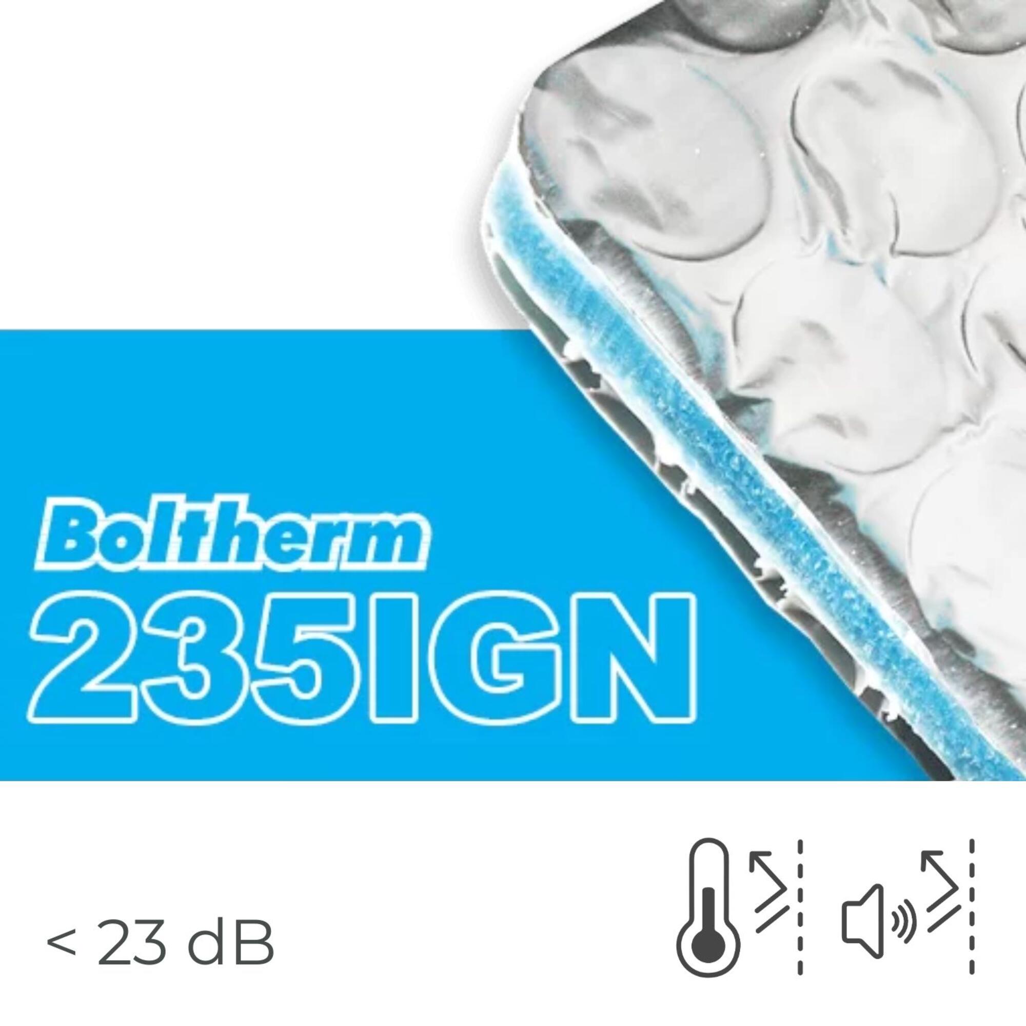 Rolo 25M2 Manta Térmica Acústica 235P Anti Fogo 25M2 - 20,83Mx1,2m 13MM Alumínio Ignífugo