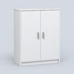 Armário de 2 portas, branco