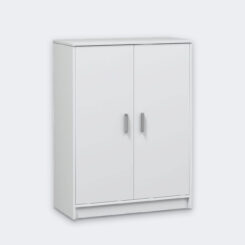 Armário de 2 portas, branco