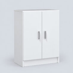 Armário multiusos, 2 portas, branco