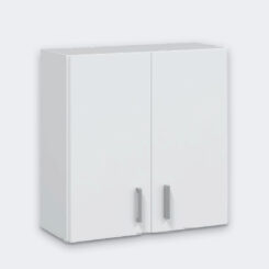 Armário suspenso multiusos, 2 portas, branco