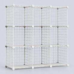 Estante modular de metal titan C9 branca