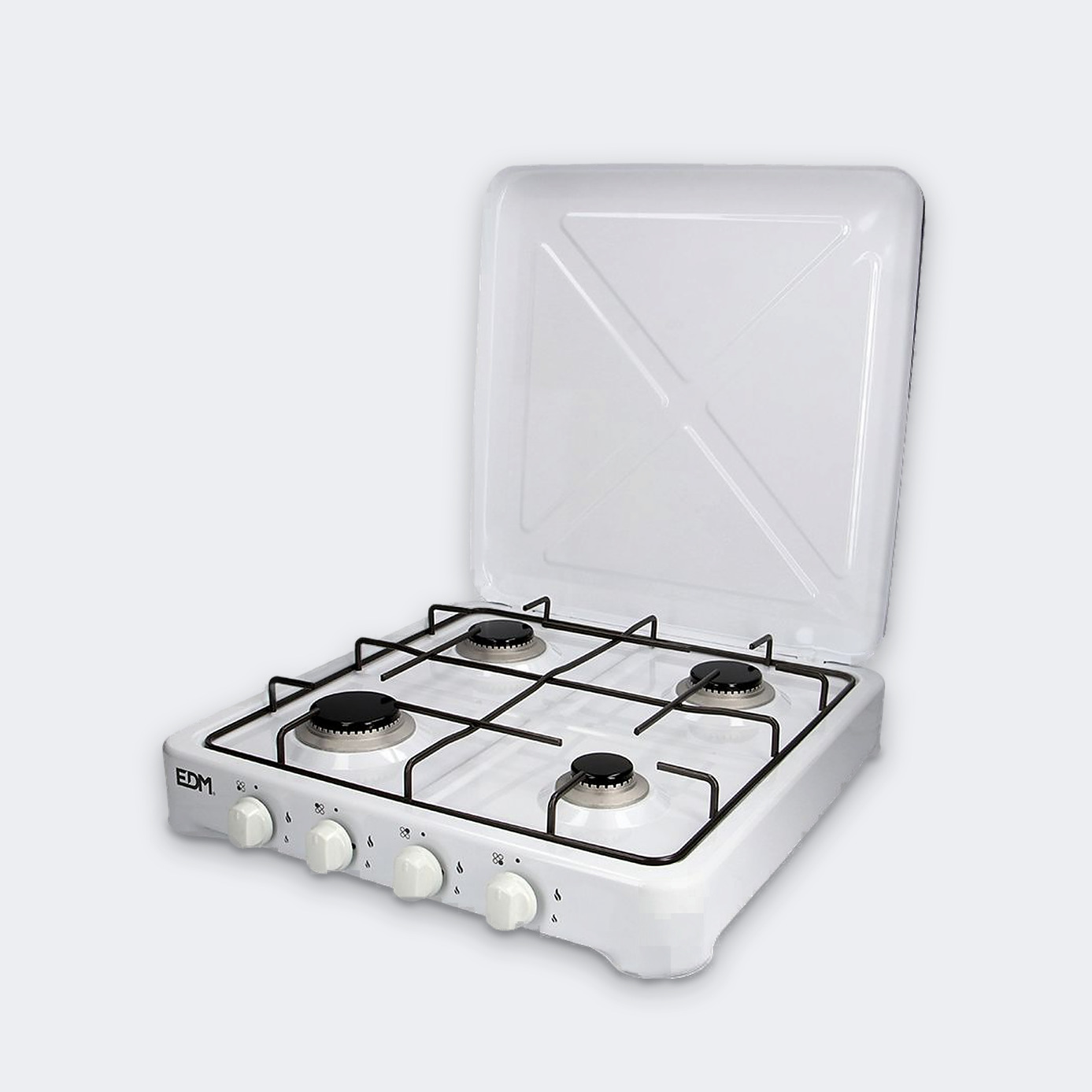 Fogareiro a gás esmaltado, 4 bicos